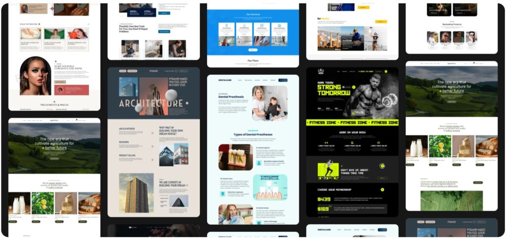 verschillende premium templates